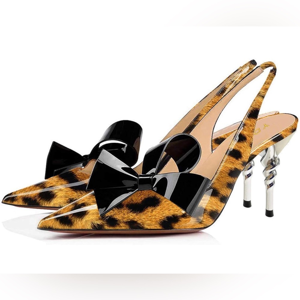 YDN Women’s Leopard Heels